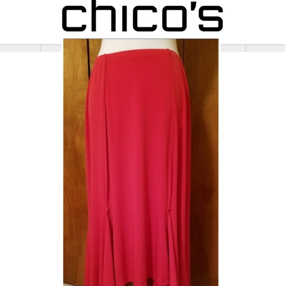 EUC Chico's Hi-Lo Maxi Skirt